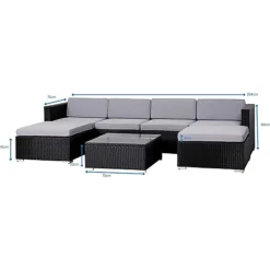 EVRE Black Rattan Outdoor Garden Furniture Nevada Set 6 Seater Sofa With Coffee Table With Cover 5 EVRE Black Rattan Outdoor Garden Furniture Nevada Set 6 Seater Sofa With Coffee Table With Cover -Cheap Grow And Trim Store evre black rattan outdoor garden furniture nevada set 6 seater sofa with coffee table with cover5060381727700 03c MP