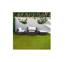 EVRE Brown 4 Seat Outdoor Rattan Garden Furniture Sofa Set - Malaga With Coffee Table 6 EVRE Brown 4 Seat Outdoor Rattan Garden Furniture Sofa Set - Malaga With Coffee Table -Cheap Grow And Trim Store evre brown 4 seat outdoor rattan garden furniture sofa set malaga with coffee table5060381724624 03c MP