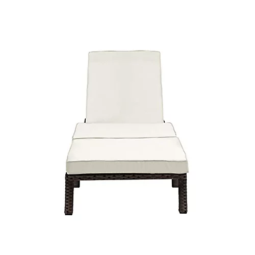 EVRE Brown Rattan Garden Padded Sun Lounger Sun Bed Day Bed Sun Lounger 3 EVRE Brown Rattan Garden Padded Sun Lounger Sun Bed Day Bed Sun Lounger - Image 3