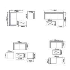 EVRE Brown Rattan Outdoor Garden Furniture Set 4 Seater California Sofa Set With Coffee Table -Cheap Grow And Trim Store evre brown rattan outdoor garden furniture set 4 seater california sofa set with coffee table5060381723320 04c MP