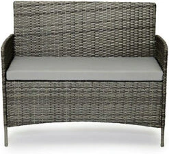 EVRE Grey Madrid Rattan Garden Furniture Set Patio Conservatory Indoor Outdoor 4 Piece Set -Cheap Grow And Trim Store evre grey madrid rattan garden furniture set patio conservatory indoor outdoor 4 piece set5060381729223 04c MP