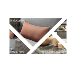 EVRE Grey Malibu Rattan Garden Furniture Set And Coffee Table Patio Conservatory Indoor & Outdoor With Cushions With Cover 6 EVRE Grey Malibu Rattan Garden Furniture Set And Coffee Table Patio Conservatory Indoor & Outdoor With Cushions With Cover -Cheap Grow And Trim Store evre grey malibu rattan garden furniture set and coffee table patio conservatory indoor outdoor with cushions with cover5060381724488 03c MP