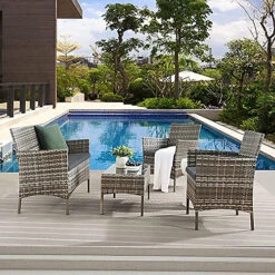 EVRE New Mixed Grey Madrid Rattan Outdoor/Indoor Garden Furniture Set 4 EVRE New Mixed Grey Madrid Rattan Outdoor/Indoor Garden Furniture Set -Cheap Grow And Trim Store evre new mixed grey madrid rattan outdoor indoor garden furniture set5060381728240 02c MP