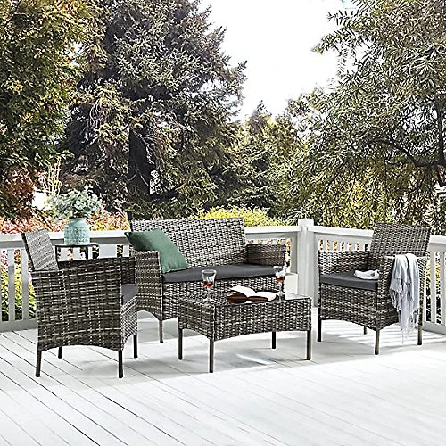EVRE New Mixed Grey Madrid Rattan Outdoor/Indoor Garden Furniture Set 3 EVRE New Mixed Grey Madrid Rattan Outdoor/Indoor Garden Furniture Set - Image 3