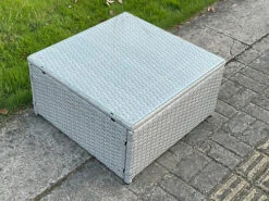 Fimous Square Rattan Coffee Tea Side Table Indoor Outdoor Use Garden Furniture Accessory Patio Light Grey 7 Fimous Square Rattan Coffee Tea Side Table Indoor Outdoor Use Garden Furniture Accessory Patio Light Grey -Cheap Grow And Trim Store fimous square rattan coffee tea side table indoor outdoor use garden furniture accessory patio light grey0604477783666 04c MP