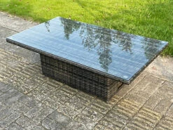 Fimous Wicker Rattan Garden Furniture Adjustable Rising Dining Or Coffee Table In Dark Grey Mixed -Cheap Grow And Trim Store fimous wicker rattan garden furniture adjustable rising dining or coffee table in dark grey mixed0694774949773 03c MP