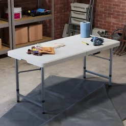 Foldable 4ft Heavy Duty Folding Camping Picnic Garden Portable Table -Cheap Grow And Trim Store foldable 4ft heavy duty folding camping picnic garden portable table5056562199657 04c MP