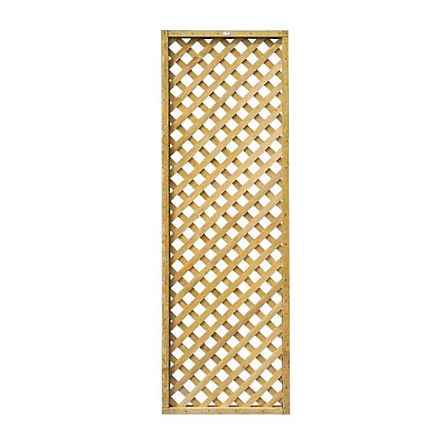 Forest Garden 6ft Diamond European Softwood Trellis Panel (W)61cm X (H)183cm 1 Forest Garden 6ft Diamond European Softwood Trellis Panel (W)61cm X (H)183cm