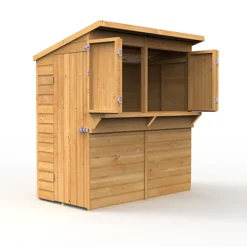 Forest Garden 6x3 Ft Pent Shiplap Wooden Garden Bar With Single Door - Assembly Service Included -Cheap Grow And Trim Store forest garden 6x3 ft pent shiplap wooden garden bar with single door assembly service included5013053184073 02c