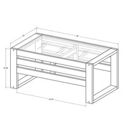 Furniturebox Havana Acacia Wood & Glass Top Outdoor Patio Coffee Table -Cheap Grow And Trim Store furniturebox havana acacia wood glass top outdoor patio coffee table5056542691812 04c MP