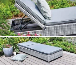Garden Store Direct Enzo Polyrattan Sunlounger Day Bed - Grey -Cheap Grow And Trim Store garden store direct enzo polyrattan sunlounger day bed grey5060761024801 03c MP
