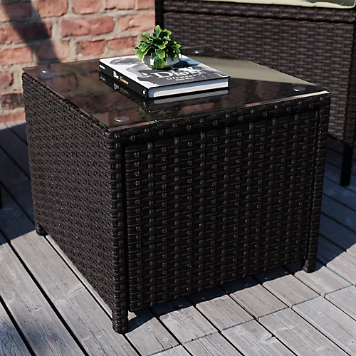 Garden Vida Bali Brown 2 Seater Balcony Garden Outdoor Rattan Furniture Set 3 Garden Vida Bali Brown 2 Seater Balcony Garden Outdoor Rattan Furniture Set - Image 3