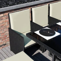 Garden Vida Cuba Black 10 Seater Rattan Garden Outdoor Bistro Set 6 Garden Vida Cuba Black 10 Seater Rattan Garden Outdoor Bistro Set -Cheap Grow And Trim Store garden vida cuba black 10 seater rattan garden outdoor bistro set5056562199152 03c MP