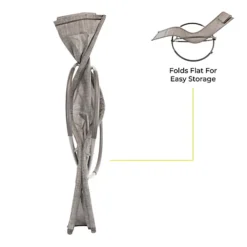 GardenKraft Rocking Moon Sun Lounger - Grey Colour -Cheap Grow And Trim Store gardenkraft rocking moon sun lounger grey colour5025301191894 04c MP