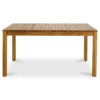 GoodHome Denia Natural Wooden 6 Seater Table