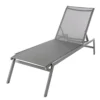 GoodHome Moorea Grey Metal Sun Lounger