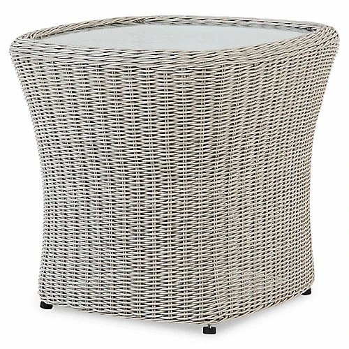 GoodHome Pilares Sand Rattan Effect 2 Seater Coffee Set 4 GoodHome Pilares Sand Rattan Effect 2 Seater Coffee Set - Image 4