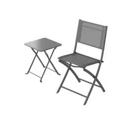 GoodHome Saba Steel Grey Metal Foldable 2 Seater Square Side Table 7 GoodHome Saba Steel Grey Metal Foldable 2 Seater Square Side Table -Cheap Grow And Trim Store goodhome saba steel grey metal foldable 2 seater square side table5059340677156 09c