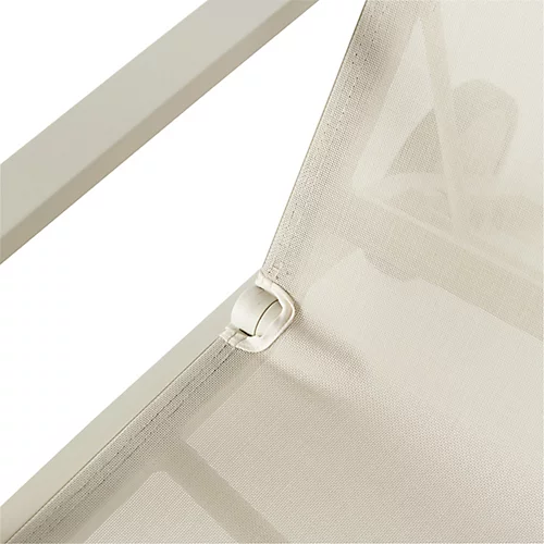 GoodHome Santorin Sand Metal Sun Lounger 3 GoodHome Santorin Sand Metal Sun Lounger - Image 3