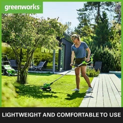 Greenworks Tools 24V 30cm (12") G24LT30MK2 String Trimmer With 1 X 2Ah Battery & Charger -Cheap Grow And Trim Store greenworks tools 24v 30cm 12 g24lt30mk2 string trimmer with 1 x 2ah battery charger6952909026954 03c MP