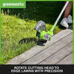 Greenworks Tools 24V 30cm (12") G24LT30MK2 String Trimmer With 1 X 2Ah Battery & Charger -Cheap Grow And Trim Store greenworks tools 24v 30cm 12 g24lt30mk2 string trimmer with 1 x 2ah battery charger6952909026954 04c MP