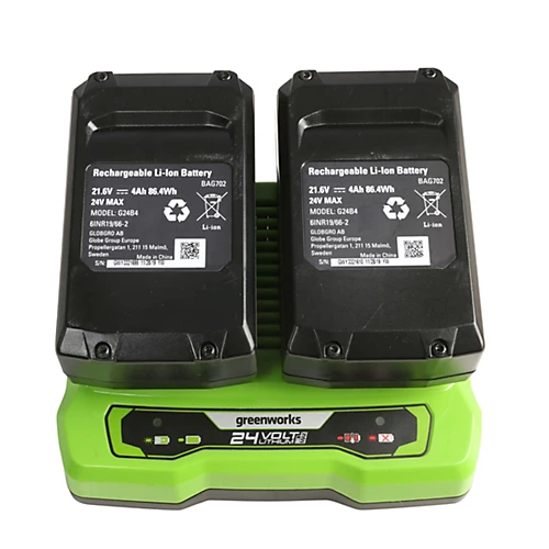 Greenworks Tools 48V (2 X 24V) 46cm (18") Self Propelled Lawnmower Includes 2 X 24V 4Ah Batteries & 2Ah Twin Charger 4 Greenworks Tools 48V (2 X 24V) 46cm (18") Self Propelled Lawnmower Includes 2 X 24V 4Ah Batteries & 2Ah Twin Charger - Image 4