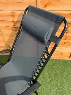 Grey Zero Gravity Chair Lounger -Cheap Grow And Trim Store grey zero gravity chair lounger5017193384904 04c MP
