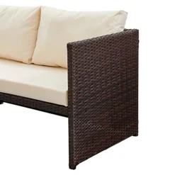 Havana Rattan Garden Furniture Sofa Set Patio Outdoor Corner Lounge, Brown -Cheap Grow And Trim Store havana rattan garden furniture sofa set patio outdoor corner lounge brown5060678407483 02c MP