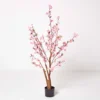 Homescapes Artificial Blossom Tree With Pink Silk Flowers 130 Cm (4'2")