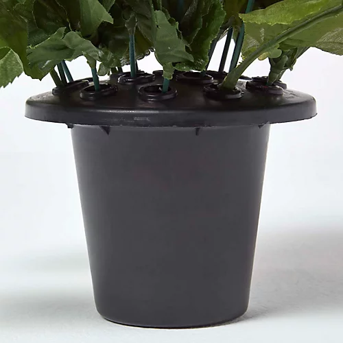 Homescapes Artificial Red Poppy Flower Arrangement In Grave Pot 3 Homescapes Artificial Red Poppy Flower Arrangement In Grave Pot - Image 3