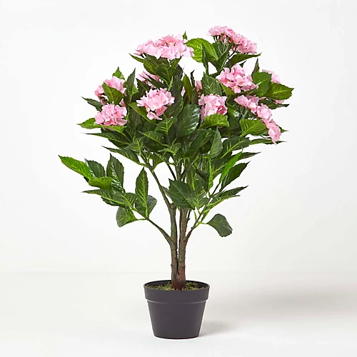 Homescapes Pink Hydrangea Artificial Plant With Pot, 85 Cm 1 Homescapes Pink Hydrangea Artificial Plant With Pot, 85 Cm