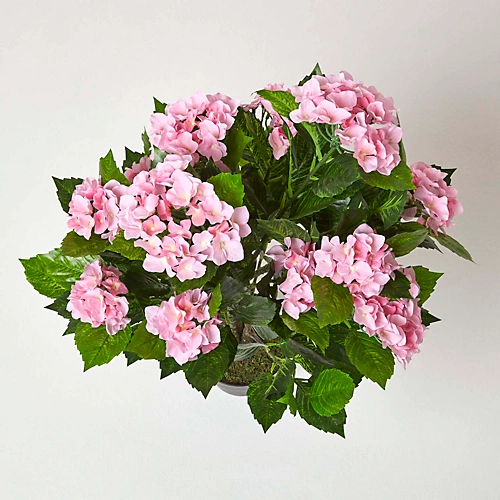Homescapes Pink Hydrangea Artificial Plant With Pot, 85 Cm 2 Homescapes Pink Hydrangea Artificial Plant With Pot, 85 Cm - Image 2