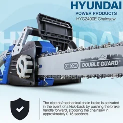 Hyundai 2400W / 230V 16" Bar Electric Chainsaw HYC2400E -Cheap Grow And Trim Store hyundai 2400w 230v 16 bar electric chainsaw hyc2400e5056275756055 03c MP