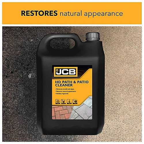 JCB Heavy Duty Path & Patio Cleaner Concentrate 5 Litre 3 JCB Heavy Duty Path & Patio Cleaner Concentrate 5 Litre - Image 3