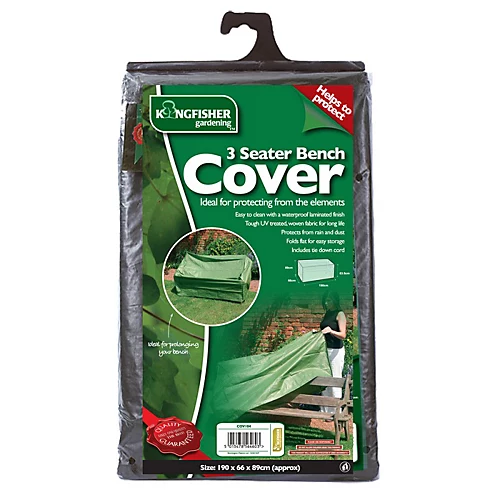 Kingfisher Large 3 Seater Bench Seat Cover Green Garden Furniture Waterproof 1 Kingfisher Large 3 Seater Bench Seat Cover Green Garden Furniture Waterproof