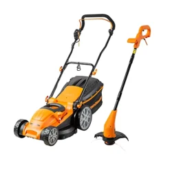 LawnMaster 1800W 40cm Electric Lawnmower With Rear Roller And 350W 2-in-1 Grass Trimmer And Edger - 2 Year Guarantee