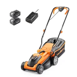 LawnMaster MX 24V 34cm Cordless Lawnmower With Rear Roller And Spare Battery - 2 Year Guarantee