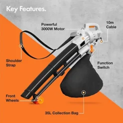 Lightweight 3 In 1 Leaf Blower 3000W -Cheap Grow And Trim Store lightweight 3 in 1 leaf blower 3000w5061023960141 02c MP