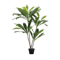 Livingandhome 4 Trunk Artificial Asplenium Nidus Tree House Plant Indoor Plant In Black Pot 125 Cm -Cheap Grow And Trim Store livingandhome 4 trunk artificial asplenium nidus tree house plant indoor plant in black pot 125 cm0735940251419 04c MP