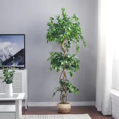 Livingandhome Artificial Banyan Tree House Plant Indoor Plant In Black Pot 180 Cm 6 Livingandhome Artificial Banyan Tree House Plant Indoor Plant In Black Pot 180 Cm -Cheap Grow And Trim Store livingandhome artificial banyan tree house plant indoor plant in black pot 180 cm0735940251433 03c MP