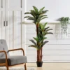 Livingandhome Artificial Fern Tree Fake Indoor Decorative Plant With Pot 150 Cm
