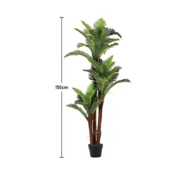 Livingandhome Artificial Fern Tree Fake Indoor Decorative Plant With Pot 150 Cm -Cheap Grow And Trim Store livingandhome artificial fern tree fake indoor decorative plant with pot 150 cm0735940245586 06c MP