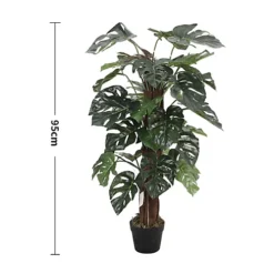 Livingandhome Artificial Monstera Deliciosa Liebm Tree House Plant Indoor Plant In Black Pot 95 Cm -Cheap Grow And Trim Store livingandhome artificial monstera deliciosa liebm tree house plant indoor plant in black pot 95 cm0735940251372 04c MP