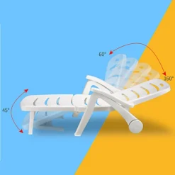 Livingandhome White Outdoor Folding Lounger Chaise Chair Recliner On Wheels 7 Livingandhome White Outdoor Folding Lounger Chaise Chair Recliner On Wheels -Cheap Grow And Trim Store livingandhome white outdoor folding lounger chaise chair recliner on wheels0735940235761 04c MP