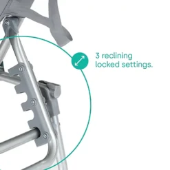 LIVIVO Foldable Reclining Sun Lounger With Adjustable Back & Leg Rests - Lightweight Sun Bed, 3 Height Settings - Grey 6 LIVIVO Foldable Reclining Sun Lounger With Adjustable Back & Leg Rests - Lightweight Sun Bed, 3 Height Settings - Grey -Cheap Grow And Trim Store livivo foldable reclining sun lounger with adjustable back leg rests lightweight sun bed 3 height settings grey5056295302591 03c MP