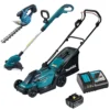 Makita DLM330RT 18v LXT Lawn Mower 33cm 1x5ah Battery DUR181Z Trimmer DUM111ZX