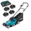 Makita DLM382 18v / 36v LXT Cordless Lithium Battery Lawn Mower 4 X 5.0ah