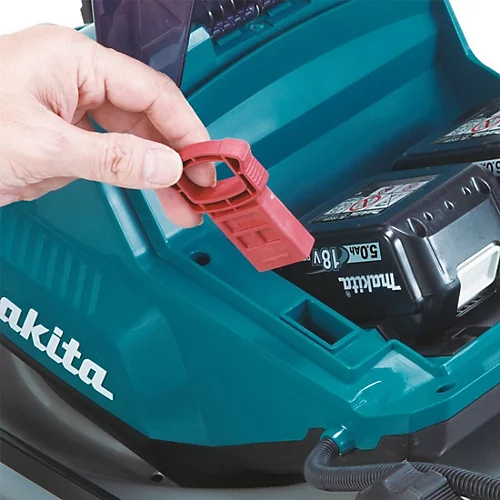 Makita DLM460PT4 Twin 18v LXT Cordless Brushless Lawn Mower 46cm 4x5ah Much Plug 3 Makita DLM460PT4 Twin 18v LXT Cordless Brushless Lawn Mower 46cm 4x5ah Much Plug - Image 3