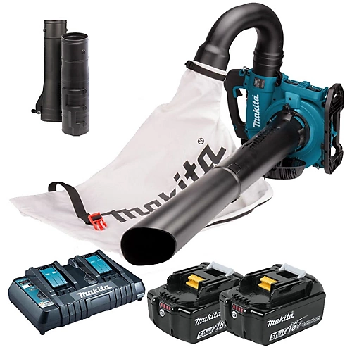 Makita DUB363ZV Twin LXT 18v / 36v Brushless Leaf Blower Mulcher Vacuum 2x 5.0ah 1 Makita DUB363ZV Twin LXT 18v / 36v Brushless Leaf Blower Mulcher Vacuum 2x 5.0ah