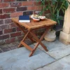 Mini Folding Side Square Table - Acacia